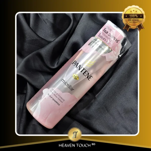 PANTENE Micellar Detox & Hydrate Rose Water Extract Scalp Shampoo